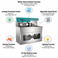 Machine à laver les chaussures commerciale en acier inoxydable de haute qualité avec armoire de stérilisation pour hôtels et gymnases