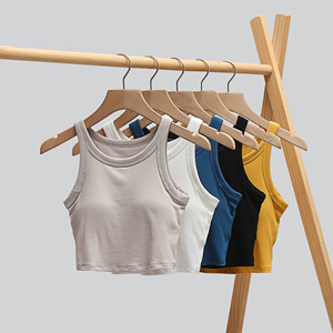 Canotte da donna personalizzate traspiranti, casual, sportive, imbottite, con reggiseno integrato, estive, direttamente dalla fabbrica, <span class=keywords><strong>abbigliamento</strong></span> femminile, MOQ basso - Product Image 3