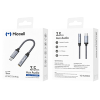 Adaptateur USB C vers prise jack 3,5 mm femelle, adaptateur audio pour casque de type C avec cordon tressé plaqué or pour téléphone, tablette, voiture