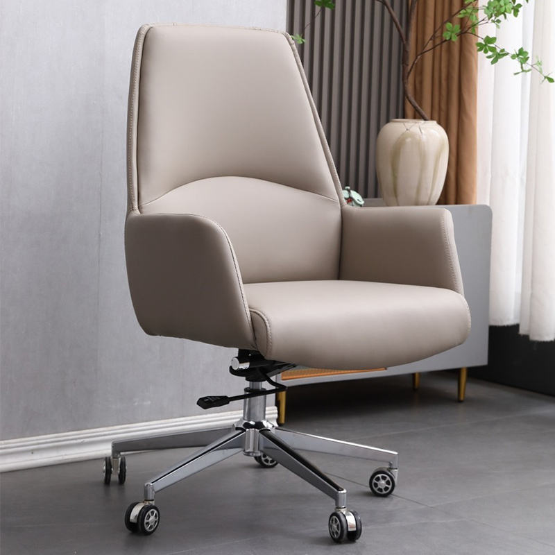 Mid Back Leather Office Furniture Chairs