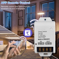 Tuya WiFi Smart 30A prise d'écran tactile haute puissance domotique pour lampes et lanternes App télécommande système de maison intelligente