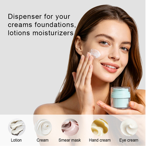 Pot de crème sous vide rechargeable et recyclable, idéal pour les voyages, flacon pompe sans air en plastique vide, haut de gamme, pour masque facial et sérum de soin de la peau - Product Image 5
