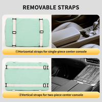 Housse de siège de voiture pour chien et chat, personnalisée, en coton Oxford vert, durable, imperméable, pour console centrale