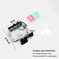 Étui étanche sous-marin 60 m pour OSMO Action 6 5Pro 4 3, étui de protection pour la plongée, kit d'accessoires pour caméra sportive avec perche flottante