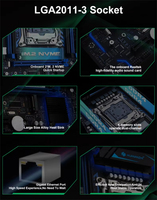 HUANANZHI X99 P4F LGA 2011-3 X99 Motherboard PC Mendukung E5 V3 V4 Semua Seri Memori DDR4 RECC NON-ECC NVME