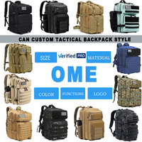 Muestra Gratuita, Mochila Táctica Personalizada Impermeable de Nailon con Camuflaje, para Gimnasio, Senderismo, Viajes, Caza, Mochilas Tácticas de 45L, Mochila Táctica Molle