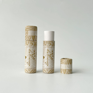 Emballage en tube de papier kraft avec impression personnalisée pour baume à lèvres, déodorant, rouge à lèvres avec logo personnalisé - Product Image 2
