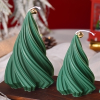 Bougie parfumée en spirale de Noël faite à la main, cadeaux de Noël en gros, décorations pour la maison, bougies originales en cire de soja