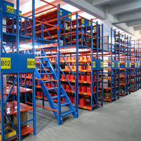 Plateforme de stockage multi-niveaux en acier laminé à froid Q235, connectée par boulons, pour marchandises en vrac, entrepôt, mezzanine multi-étages