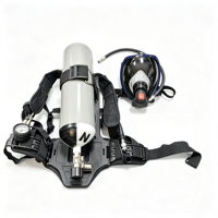 Appareil respiratoire autonome (ARA) avec masque intégral, manomètre en acier, respirateur de lutte contre l'incendie avec étui de rangement
