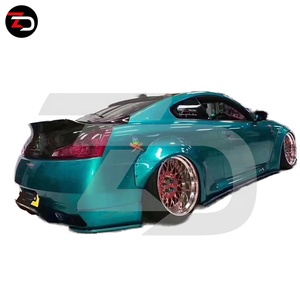 Ventes d'usine Kit carrosserie large LB avec pare-chocs avant, jupes latérales, élargisseurs d'ailes et spoiler pour <span class=keywords><strong>Infiniti</strong></span> <span class=keywords><strong>G37</strong></span> 2 portes 2008-2014 - Product Image 2