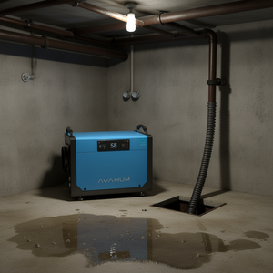 Déshumidificateur Commercial Avahum 113 PPD, Dégivrage Automatique, Portable, pour Sous-sol et Toute la Maison - Product Image 2