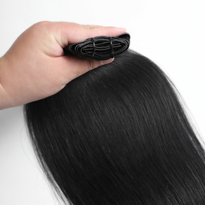 Bán Buôn Liền Mạch PU Clip Ins Bất Con Người Phần Mở Rộng Tóc Sợi Ngang Nguyên Việt Nam Tự Nhiên Lớp Biểu Bì Phù Hợp Tóc 1B 1 # 1A Màu Đen - Product Image 4