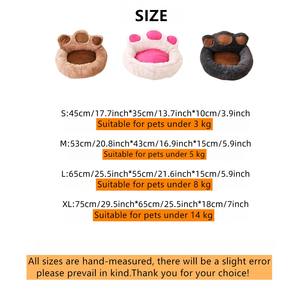 Grenzüberschreitend Beliebtes Katzen- & Hundebett Höhle Verdickt Rutschfest Abnehmbar Waschbar Pfotenförmig Premium Weich Plüsch Box - Product Image 3