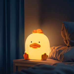 Pato <span class=keywords><strong>de</strong></span> dibujos animados <span class=keywords><strong>de</strong></span> silicona para niños, decoración <span class=keywords><strong>de</strong></span> dormitorio, regalo <span class=keywords><strong>de</strong></span> cumpleaños, luz nocturna <span class=keywords><strong>de</strong></span> <span class=keywords><strong>patito</strong></span>, luz Led para dormir, lámpara recargable por USB - Product Image 1