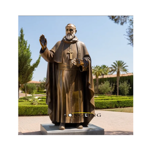 Escultura religiosa Bronce <span class=keywords><strong>Santa</strong></span> Catalina <span class=keywords><strong>de</strong></span> <span class=keywords><strong>Siena</strong></span> Tamaño real <span class=keywords><strong>Santa</strong></span> Catalina <span class=keywords><strong>de</strong></span> <span class=keywords><strong>Siena</strong></span> Estatua <span class=keywords><strong>de</strong></span> bronce para Iglesia - Product Image 3