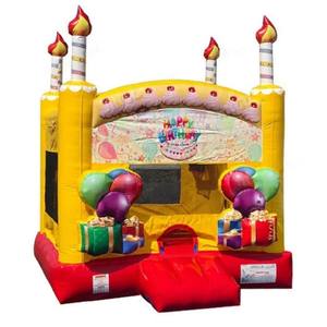 Castello Gonfiabile Commerciale a Forma di Torta di Compleanno per Eventi e Parchi Divertimento |   Produttore Diretto dalla Fabbrica - Product Image 5