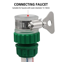 Raccord de connecteur d'adaptateur de robinet d'eau universel en plastique raccord rapide