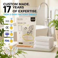 Toallas de Baño Desechables Comprimidas Premium, Multifuncionales, Biodegradables, de Tela No Tejida, de Uso Instantáneo, Altamente Absorbentes