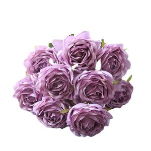 Decoración de boda Artificial, ramos de rosas de seda, <span class=keywords><strong>10</strong></span> cabezas, ramo de rosas, flores florales - Product Image 5