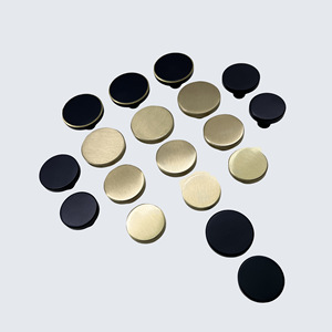 Brass Round Furniture Handles For Drawer Cabinet Home Furnishings Minimalist Style Durable Solid Metal <b>Knobs</b> - Product Image 2