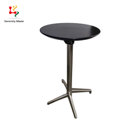 Table basse sur mesure OEM ODM, design spécial, petite et facile à déplacer, plateau en ABS avec base en aluminium