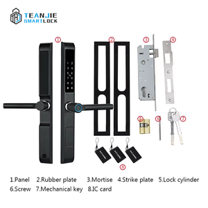 Chiave di sicurezza senza chiave digitale serratura porta TTLock Smart Fingerprint <span class=keywords><strong>Lock</strong></span> per porte in legno acciaio di vetro in alluminio - Product Image 6
