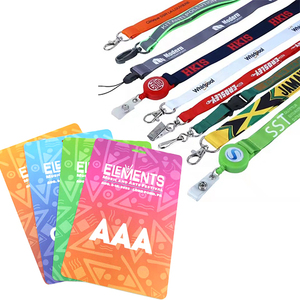 Customized Lanyards Full Color Printing Plastic Id Card Holder Sublimation Neck Polyester Lanyard With Logo Custom