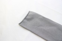 Chaussette orthopédique en coton pour jambe amputée, recommandée par les experts – Facile d'entretien, confortable, lavable, douce, grise, certifiée CE, à enfiler pour jambe et genou