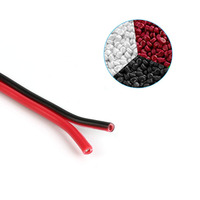 Cable de arco iris UL2468, cable de cinta plana de 18AWG y 24AWG, cable de drenaje de cobre trenzado desnudo aislado de PVC para aplicaciones subterráneas