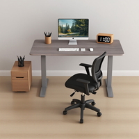 Elevate Desk Workspace - Cadre de bureau assis-debout premium à double moteur et trois niveaux avec automatisation fluide et mémoire personnalisée