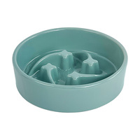 Bol à alimentation lente NicePets Meteor, 3 tailles |   Plat en céramique anti-étouffement Shooting Star |   Support en bambou surélevé pour la protection du cou