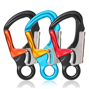 35KN klip kait pengaman <span class=keywords><strong>Carabiner</strong></span>, klip kait putar panjat gunung aluminium - Product Image 3