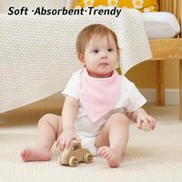Nouveauté : Bavoirs et Bandanas en Mousseline de Coton pour Bébé, Anti-Bactériens, Écologiques, Lavables, Fermeture à Boutons, Couleurs et Logo Personnalisables