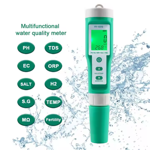 Testeur de salinité alimentaire 10 en 1 Xtester Bibo Xtester YY-1010-10, haute précision, mesure de la salinité alimentaire PH/ORP/EC/H2/S.G/TDS/SALT/TEMP/Res - Product Image 1