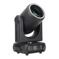 Projecteur à tête mobile 200W avec bande lumineuse, fonction de mise au point et écran LCD - Éclairage de scène professionnel pour événements en club