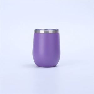 304 Food Safe Stainless Steel Interior Egg Tumbler <b>Cup</b> <b>Reusable</b> Eco Friendly <b>Cup</b> for Wine Coffee Tea ASM09 - Product Image 3