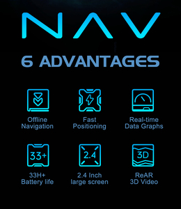XOSS NAV จอ HD 2.4 นิ้ว รองรับ BLE ANT+ วัดความเร็ว วัดรอบขา GPS ไมล์จักรยานไร้สาย พร้อมมาตรวัดความเร็ว GPS - Product Image 3