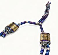 Système d'échappement complet en alliage de titane DZ Custom pour Audi S6/S7/S8 4.0T, y compris l'échappement arrière et le downpipe