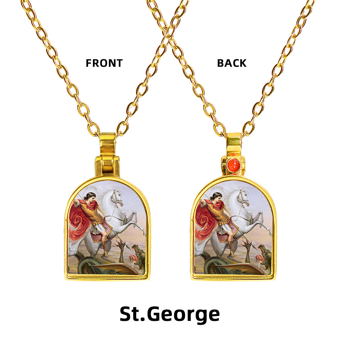 Pendentif boîte ouvrable en or