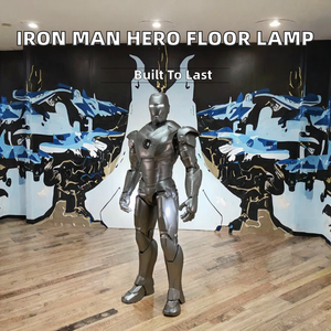 Nouvelle sculpture de <span class=keywords><strong>héros</strong></span> Marvel Iron Man en verre et acier, émail doux personnalisé, décoration de vacances, cadeau, personnages de film, grand <span class=keywords><strong>robot</strong></span> - Product Image 2