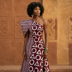 Tela de Vellón Coral Orgánica Africana Premium, Estilo Kumasi, Ligera, para Ropa de Niños, Industria Textil - Product Image 1