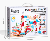 Set de Tren Eléctrico Onshine, Pista de Carreras Magnética Flexible 3D, Pista de Carreras con Antigravedad para Niños