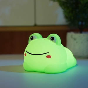 Portable Animal RGB Colorful Changing Touch <b>Sensor</b> Soft Silicone Kids Baby usb Rechargeable Night <b>Light</b> Lamp - Product Image 1