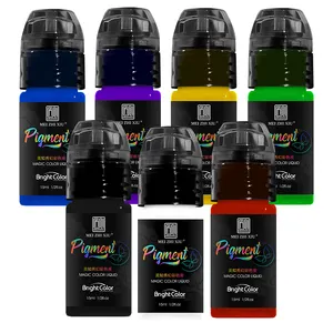 Permanent Makeup Tattoo Ink 7 Colors Sets 15ml Microblading Makeup Pigment Pmu Semi Micro Pigment