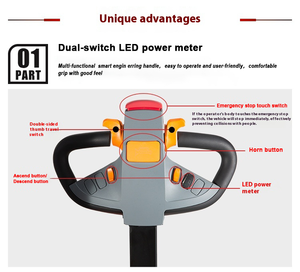 Xe nâng điện HELI Original CDD15J 1.5 tấn 3 mét 3.5 mét, loại đi bộ, dùng cho <span class=keywords><strong>pallet</strong></span> châu Âu và Mỹ - Product Image 5