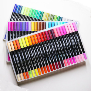 Rotulador de pintura para dibujo artístico, juego de pinceles de doble punta, barato, 72 colores - Product Image 1