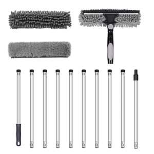 Nettoyeur de <span class=keywords><strong>vitres</strong></span> avec perche télescopique, nettoyage <span class=keywords><strong>des</strong></span> fenêtres avec tête flexible pour les fenêtres hautes intérieures et extérieures et les <span class=keywords><strong>vitres</strong></span> de voiture - Product Image 2