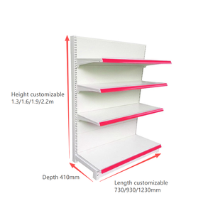 Giá để hàng siêu thị một mặt, kích thước tùy chỉnh, mặt sau phẳng, giá trưng bày bán lẻ, kệ kim loại có thể điều chỉnh - Product Image 2