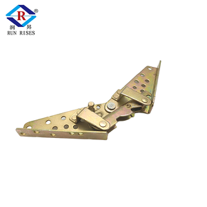 C07 Durable Zinc Acabado Hierro Sofá Cama Conversión Bisagra Resorte de <span class=keywords><strong>torsión</strong></span> Captura DE SEGURIDAD Montaje fijo para almacenamiento de sofá a cama - Product Image 4